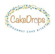 A logo of cake drops