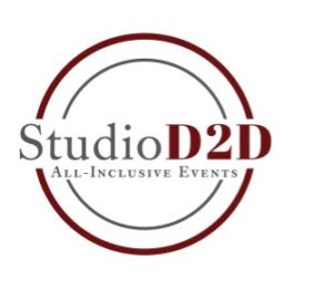 A logo of studio d 2 d all inclusive events